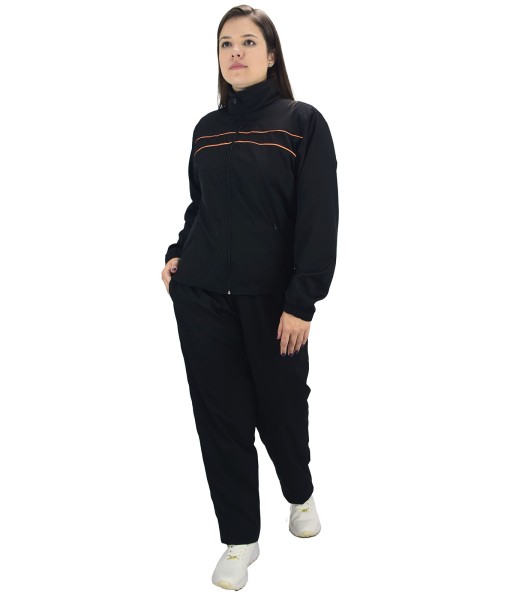 Conjunto Agasalho Feminino Tactel com Elastano Butu Biru Preto